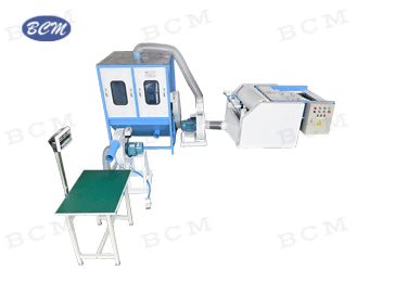 Pearl fiber mixing and filling line